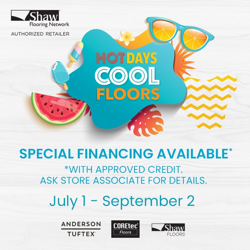 Shaw Hot Days, Cool Floors Promo Banner